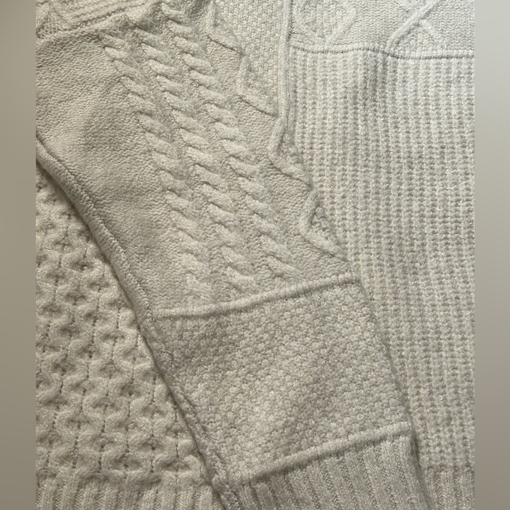 American Eagle Oversized Soft & Cozy Mixed Stitch Sweater - Picture 5 of 6